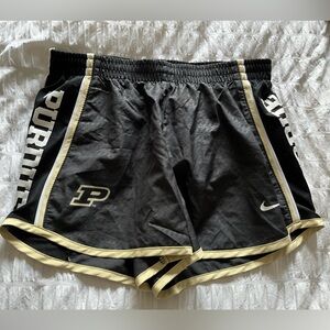 Purdue Black and Gold Nike running shorts